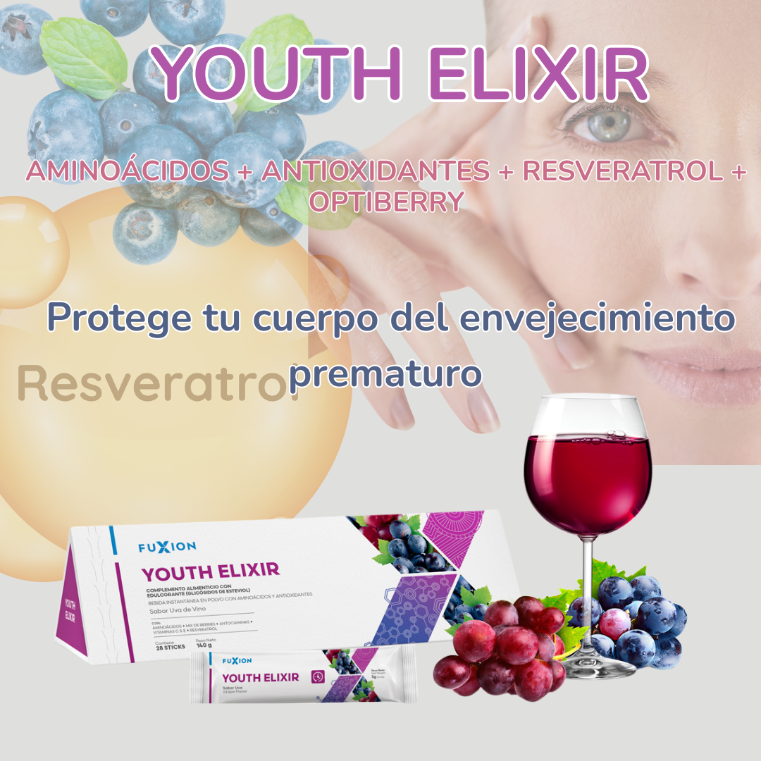 YOUTH ELIXIR de Fuxion – Rejuvenece tu energía, piel y mente