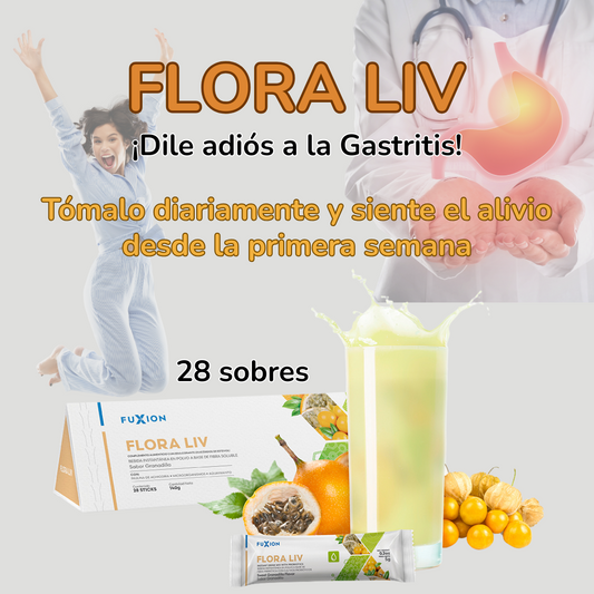 Flora liv De Fuxion Cero Gastritis y helicobacter. P