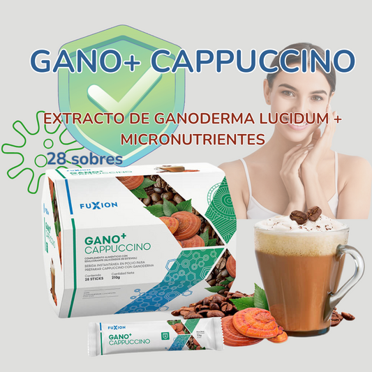 GANO+ CAPPUCCINO DE FUXION Ganoderma Lucidum+ Micronutrientes