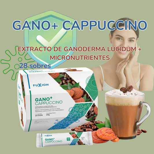 GANO+ CAPPUCCINO DE FUXION Ganoderma Lucidum+ Micronutrientes