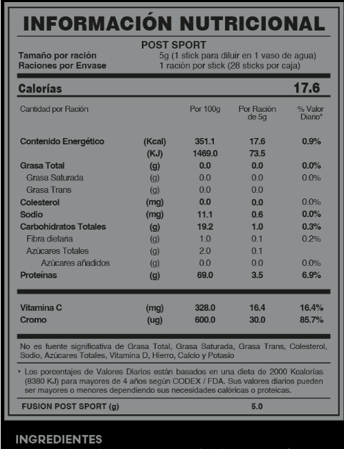 POST SPORT - POST ENTRENAMIENTO