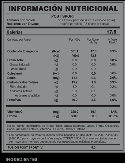 POST SPORT - POST ENTRENAMIENTO